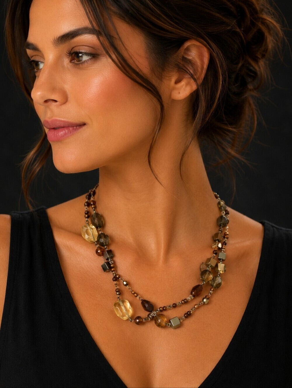 PREMIER DESIGNS Chain Beaded Sweater Necklace
